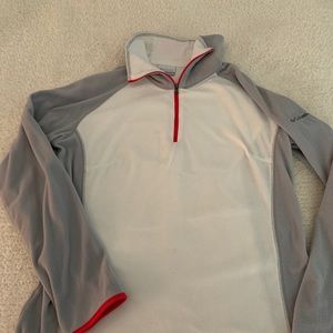 Columbia women’s fleece pullover, size large.